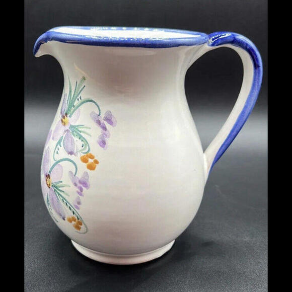 CER Giovanni Vietri Sim Italian Pottery Hand Painted Pitcher - Picture 2 of 9